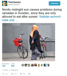 Size: 611x689 | Tagged: safe, fasting, fat, islam, nordic, peter sweden, ramadan, sandniggers, twitter
